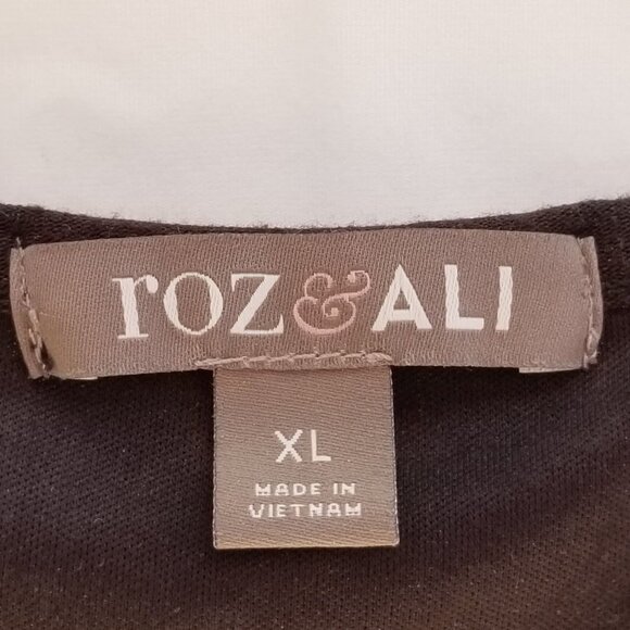 Roz & Ali Black/Brown Tunic - XL - Picture 4 of 8